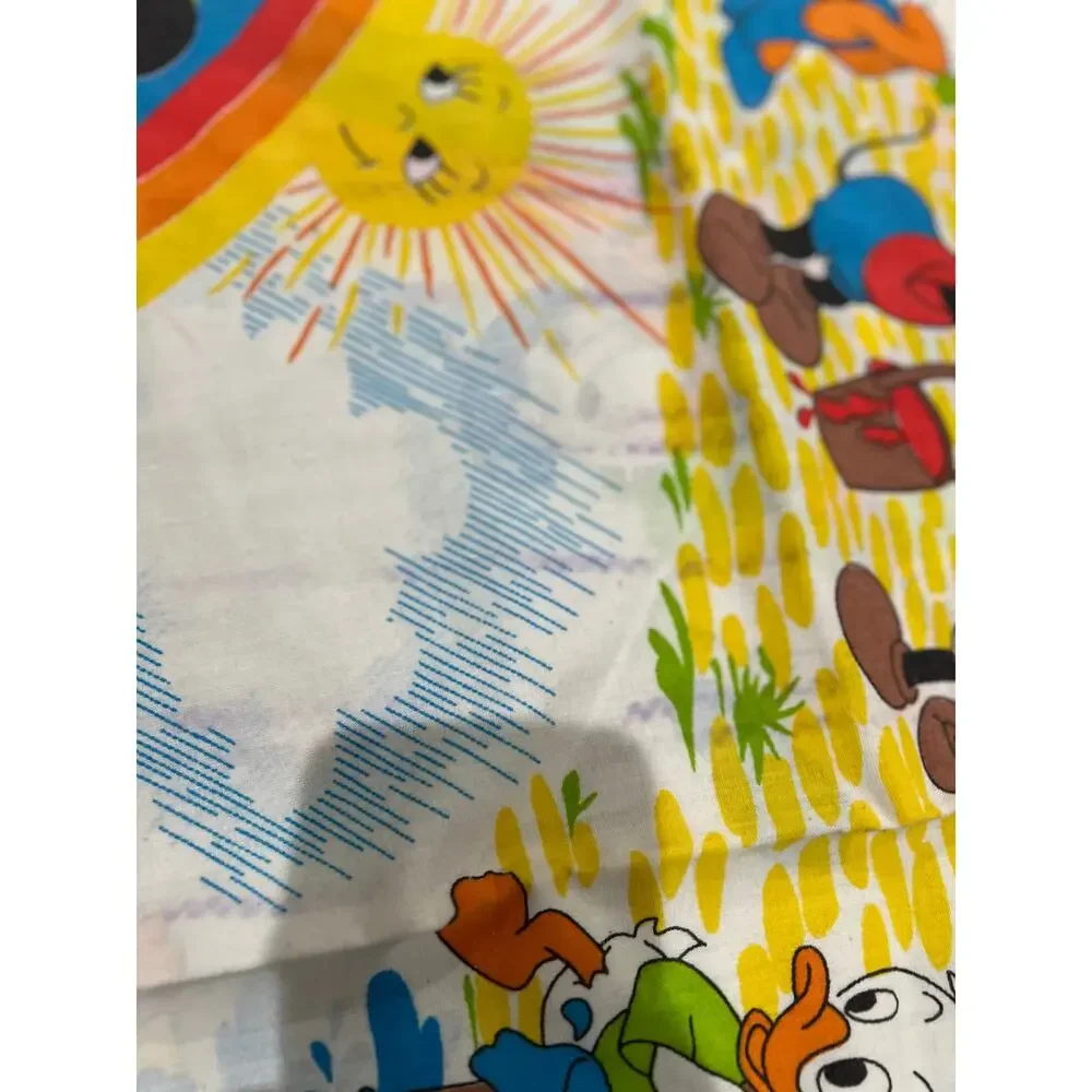 Disney Mickey Mouse Flat Sheet vintage fabric